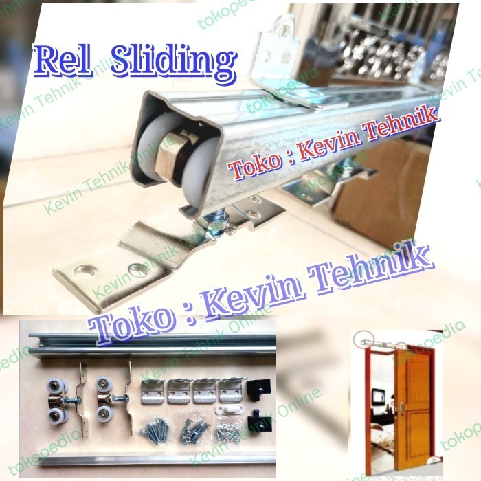 REL SLIDING J4 210 CM, REL PINTU GESER, REL PINTU SLIDING