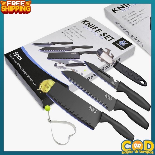 Stainless Set Pisaun Original Pisau Set Dapur Knife Set Awet Knif Tebal Pisu Pisau Set Peso Dapur Ta