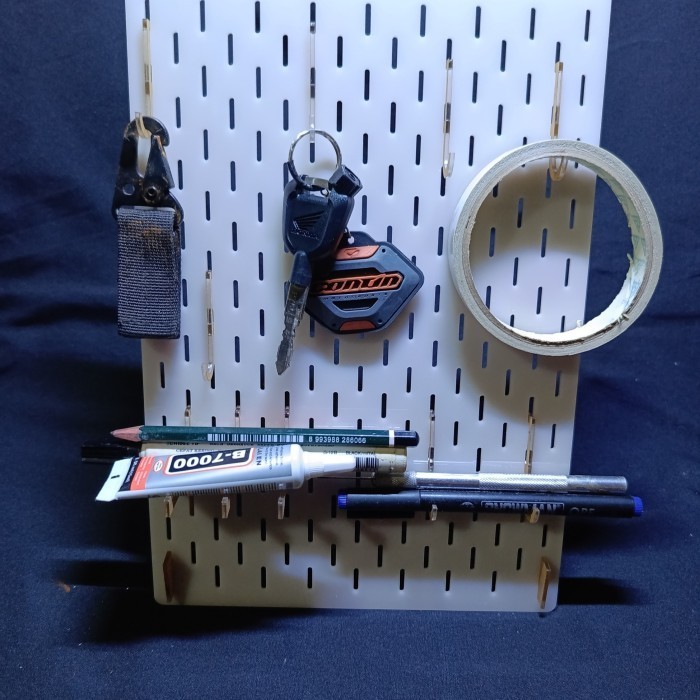 

acrilyc papan pegboard mini desk akrilik include hook kaitan zenyang22