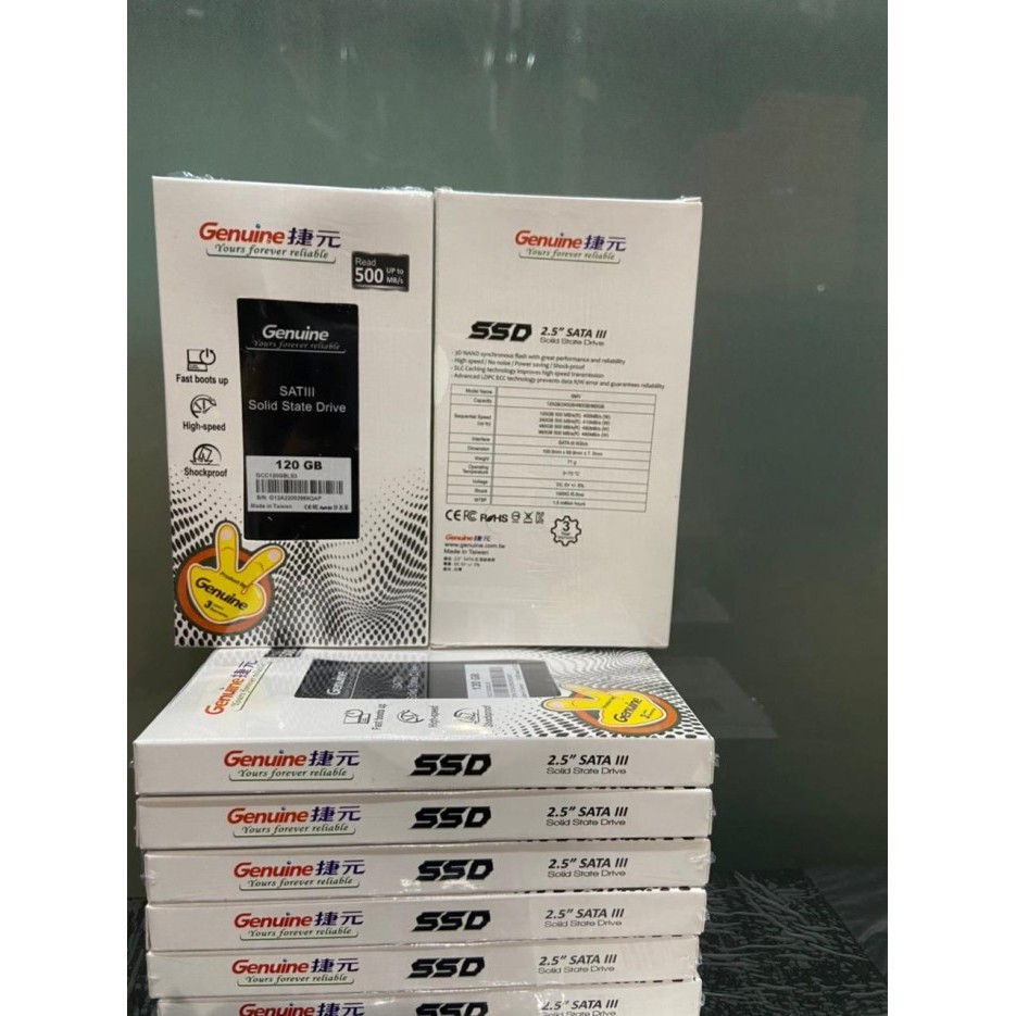 SSD GENUINE 120 GB SATA 3 2.5" - GARANSI ORIGINAL 3 TAHUN ORIGINAL BEST QUALITY