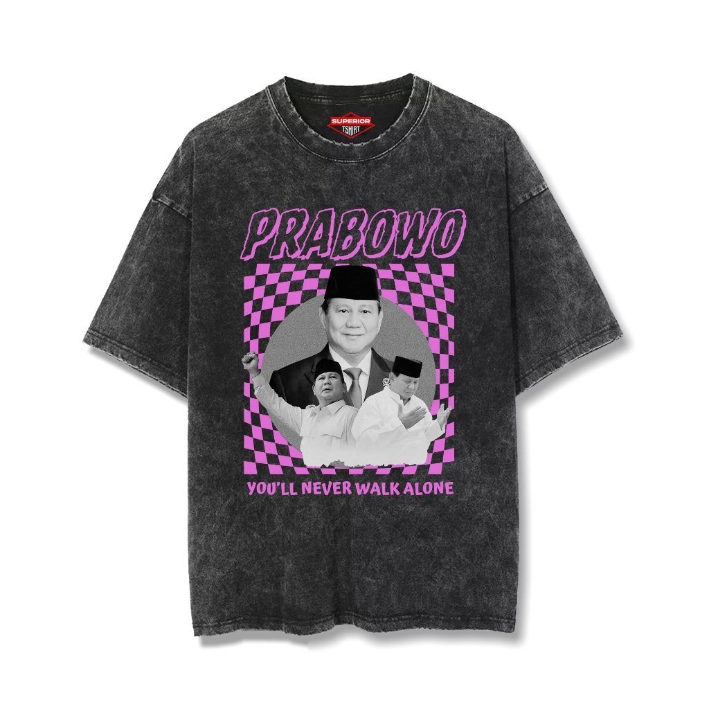 KAOS PRABOWO GIBRAN oversize slimfit wash tshirt KAOS PRESIDEN 02 4