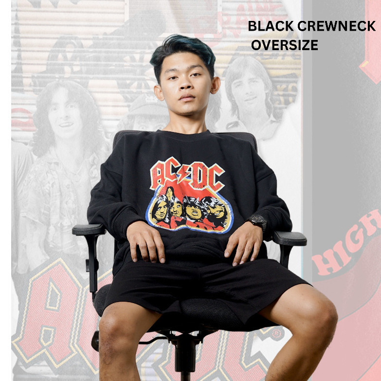 SUPERIOR crewneck ACDC sweater band jaket band