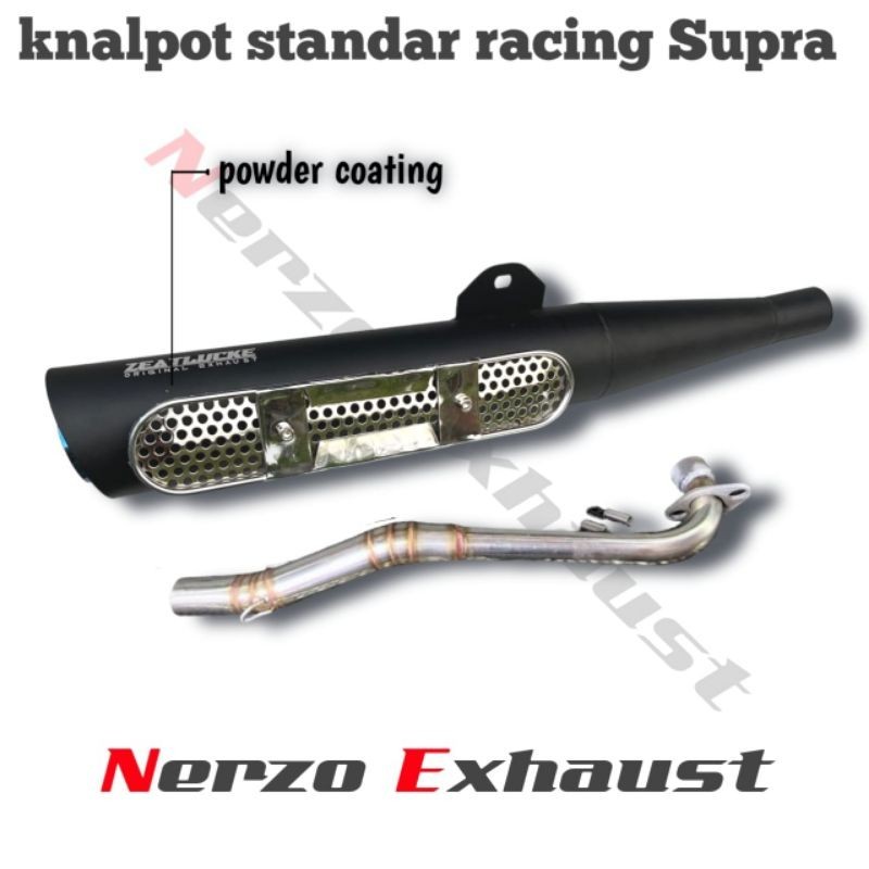 knalpot tsukigi supra X 125 thailand style knalpot standar racing supra x 125 wave 125 110 kharisma 