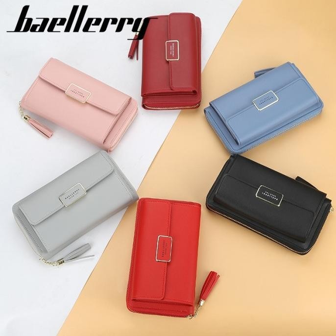 New Sale Tas Selempang Kulit Wanita Dompet Cewek Multifungsi Baellerry N0101 Terbaik