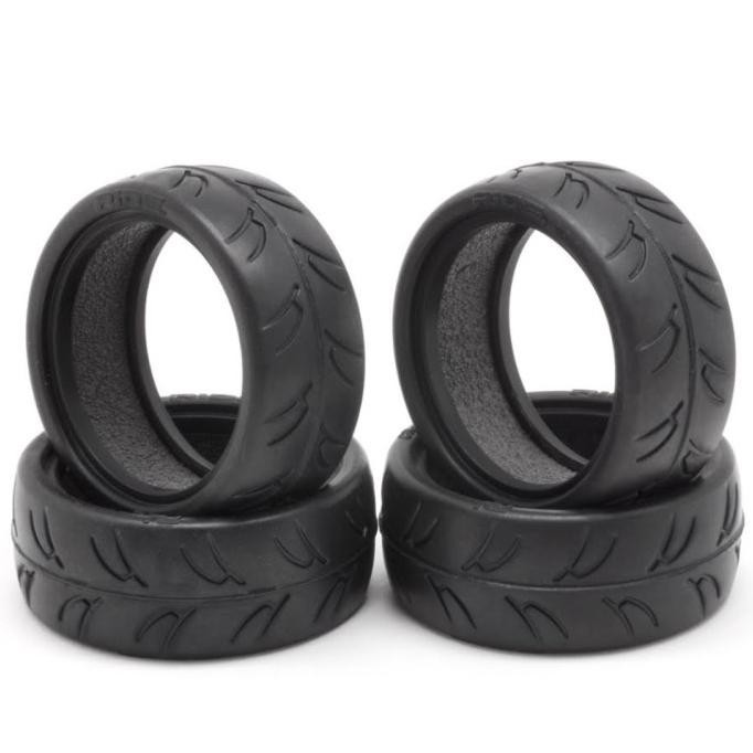 RJ Ride 24125 24mm Pre Cut Slick Tires w/ LT Inner Foam 1/10 Touring