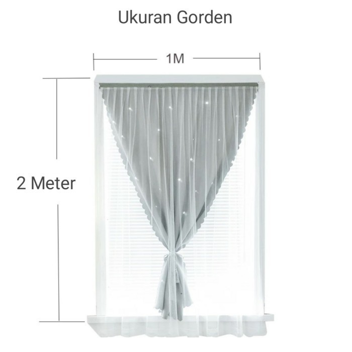 Gorden Tempel Tanpa Paku Dan Bor Gorden Blackout Magic Velcro