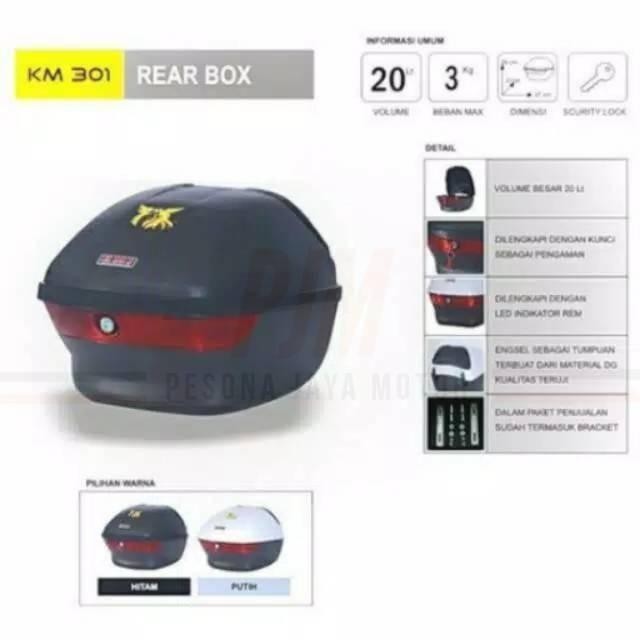 WG241 BOX MOTOR BOX BELAKANG MOTOR KMI TYPE 301 KAPASITAS 20 LITER