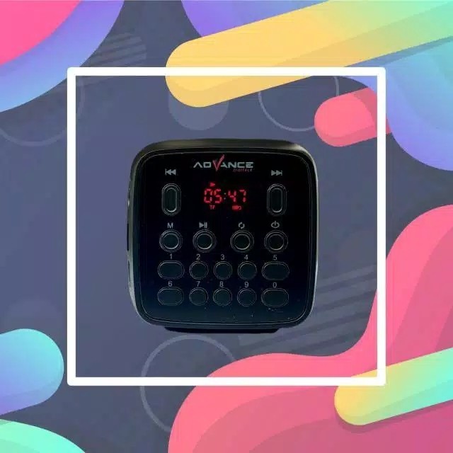 Speaker Al Quran speaker murottal 30 juz 16GB BLUETOOTH advance tp621 - Hitam