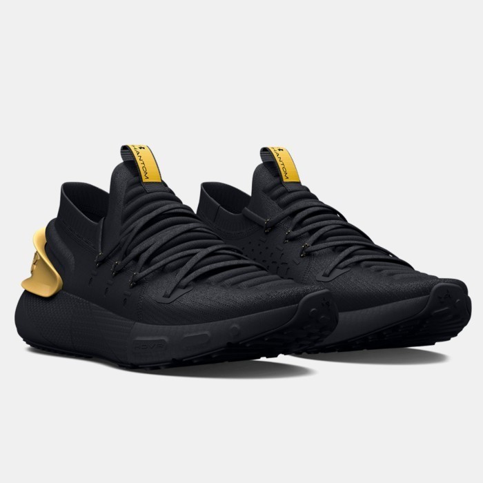 SEPATU UNDER ARMOUR UA MEN'S HOVR PHANTOM 3 METALLIC BLACK GOLD