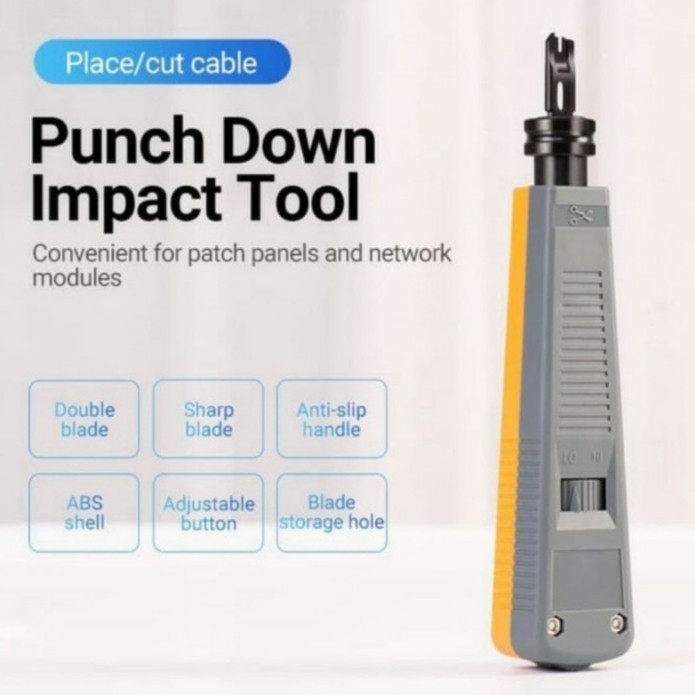 AMP IMPACT & PUNCH DOWN TOOL / TANG KRONE MODULAR JACK RJ 45