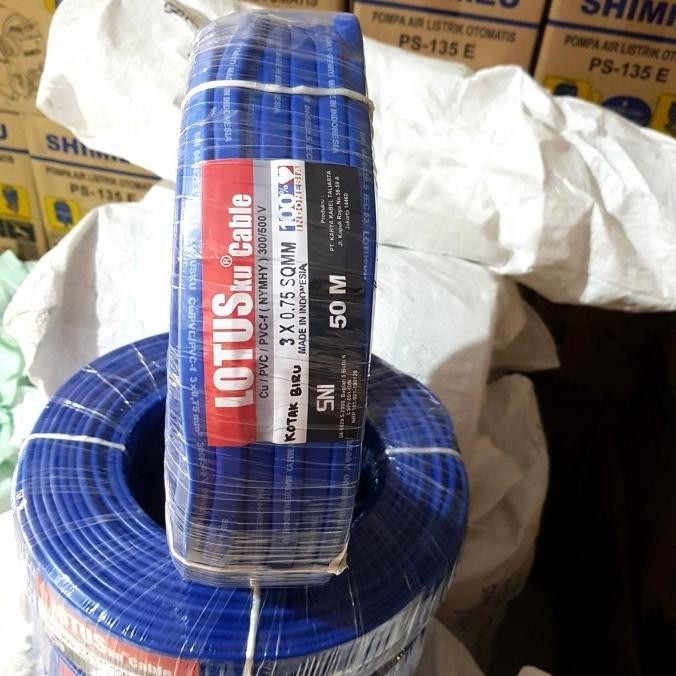 Kabel Pompa Satelit 3 X 0.75 Lotus 50 Meter