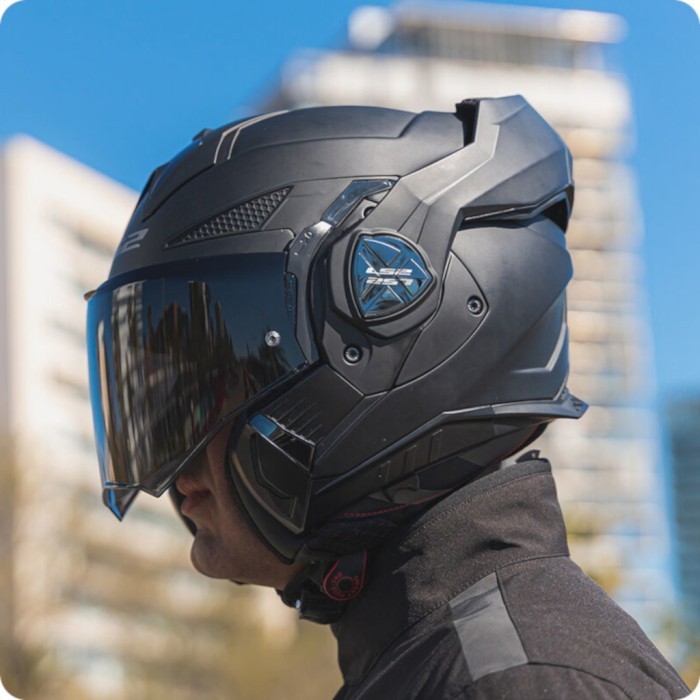 HELM LS2 FF399 VALIANT SOLID MATT BLACK