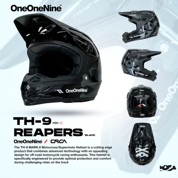 [ORI] HELM RSV X ORCA ONE ONE NINE 119 HELM MOTOR TRAIL SUPERMOTO