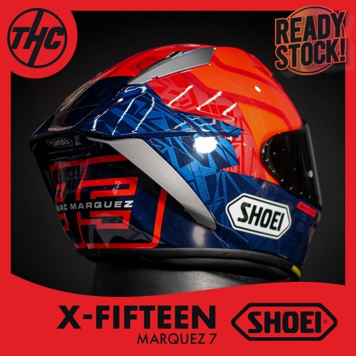 SHOEI X15 MARC MARQUEZ 7 X-FIFTEEN FULL FACE HELM X 15 MM93 ORIGINAL