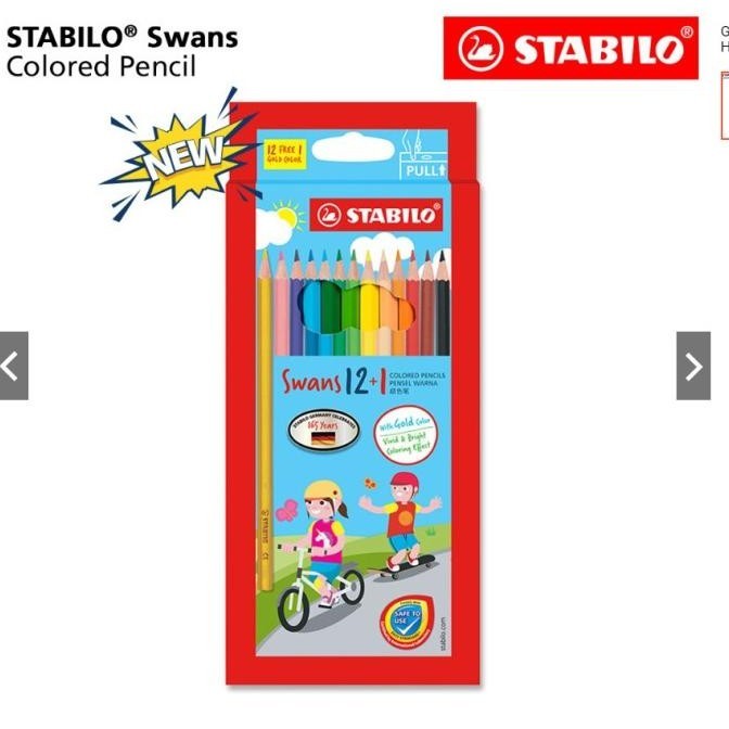 

Pensil Warna Stabilo Swans 12+1