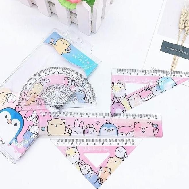 

[(Gosend Bisa) | #Bisa Faktur#-| |#Termasuk Pajak} ** Auduban 4 Buah/Set Peralatan Kantor Doraemon Manis Penggaris Segiti