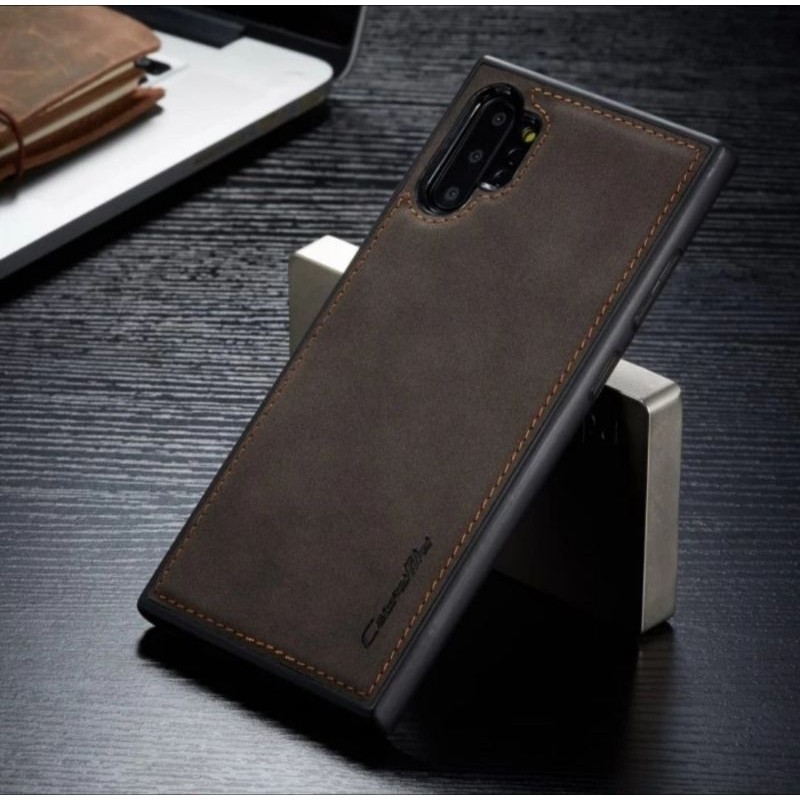 SAMSUNG GALAXY NOTE 10 PLUS / NOTE 10+ Caseme 015 Leather Back Cover case Casing belakang