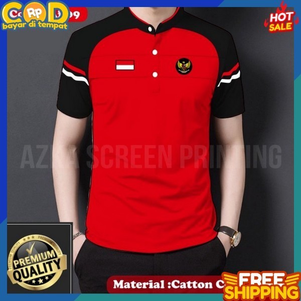 Baju Logo Burung Garuda Kaus Kemerdekaan Baju Atasan Unisex Kaos Premium Pakean Hut Ri 78 Tebal Kaps