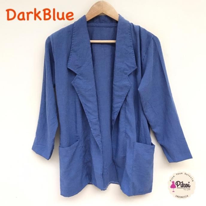 New Outer Denim / Luaran Jeans / Outer Blazer Panjang / Cardigan Biru Jean Stok Terbatas