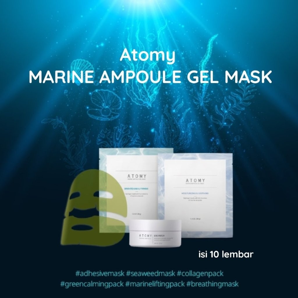 Atomy Marine Ampoule Gel Mask Masker Hydrogel Revitalisasi Kulit