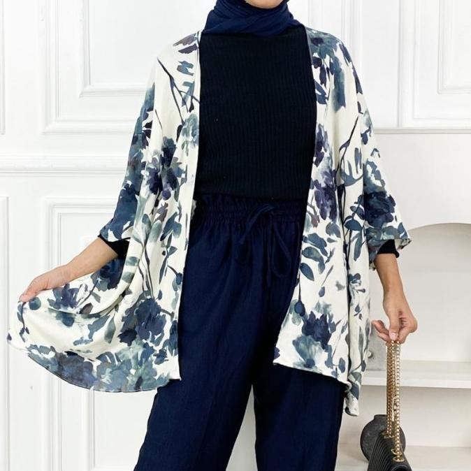 Big Sale Blazer Bunga / Floral Outer / Cardigan Satin Bunga / Summer / Pantai Stok Terbatas