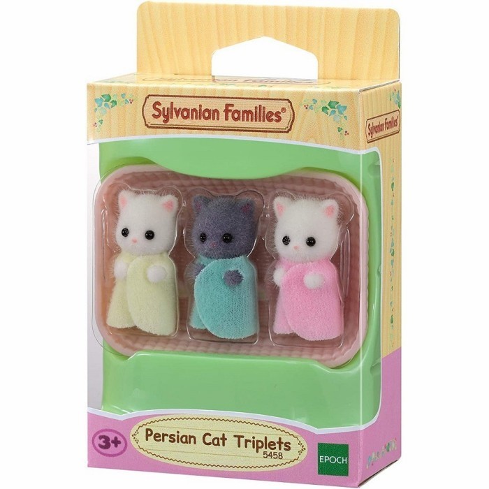 Ready Sylvanian Families Persian Cat Triplets Mainan Figure