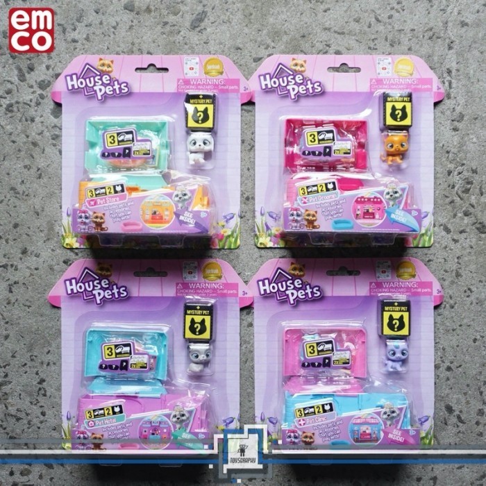 Ready EMCO House Pets Pet Carrier House Diorama Playsets Bisa Gabung Tumpuk