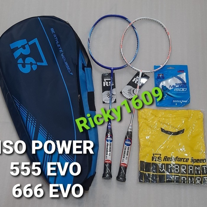 RAKET BADMINTON RS - ISO POWER 555 EVO - ISO POWER 666 EVO