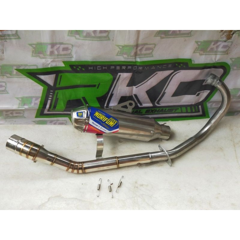 Knalpot Racing  Norifumi  Roket4 Stainless Jupiter MX NEW, MX LAMA, MX KING