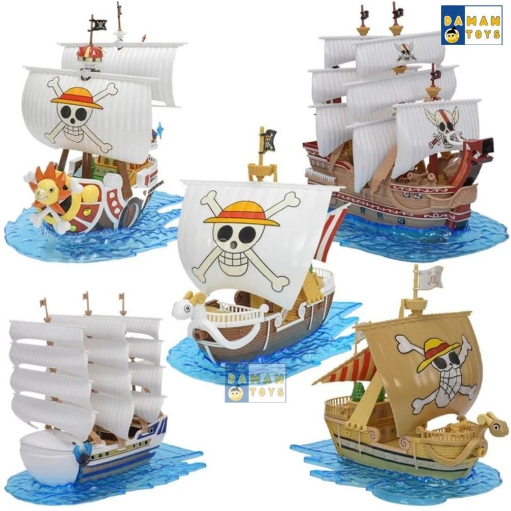 DFR Figure Kapal One Piece Going Merry Thousand Sunny Marine Garp MobyDick Diy TERLARIS