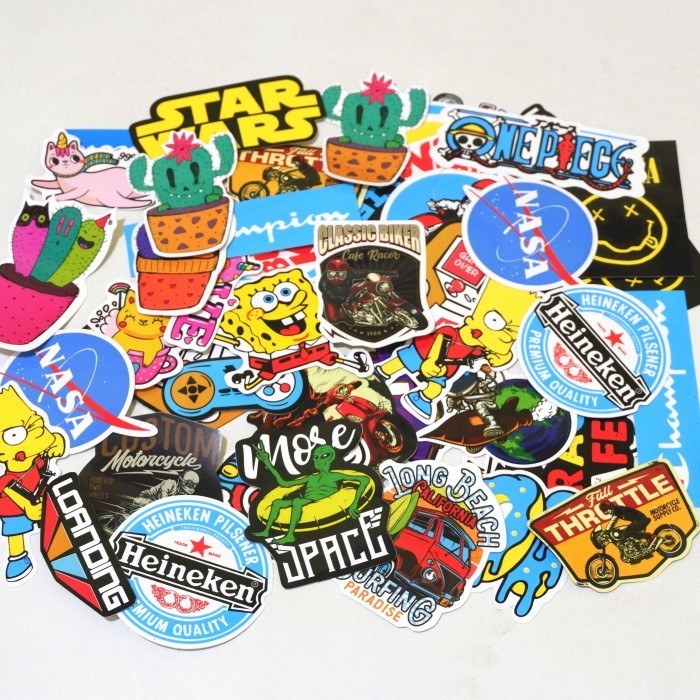 

30 Pcs Sticker Pack Random Series - Sticker Tumblr Motor Journal