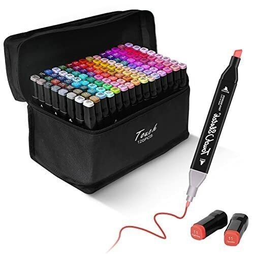 

Touch Spidol Dual Side Fine Art Marker 120 Double Headed Marker Set
