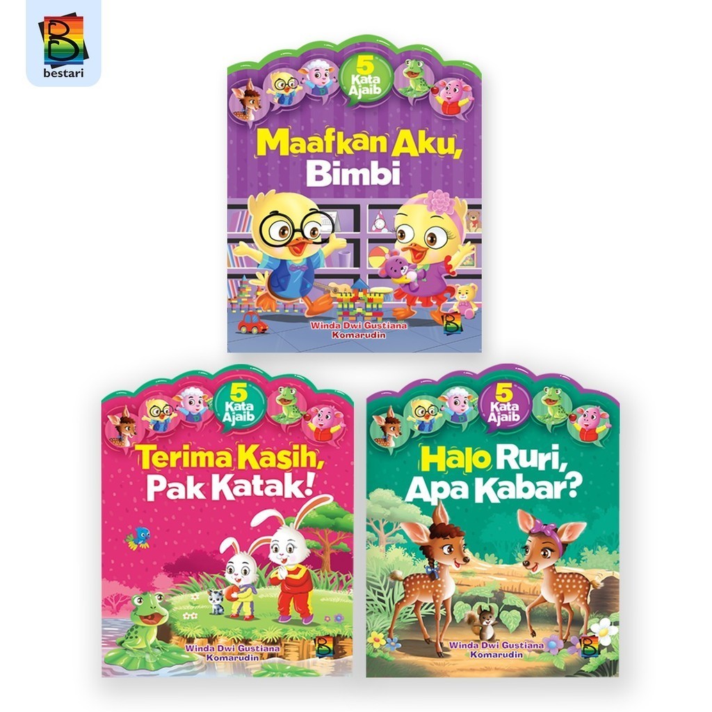 Buku Cerita Anak Bergambar Seri 5 Kata Ajaib