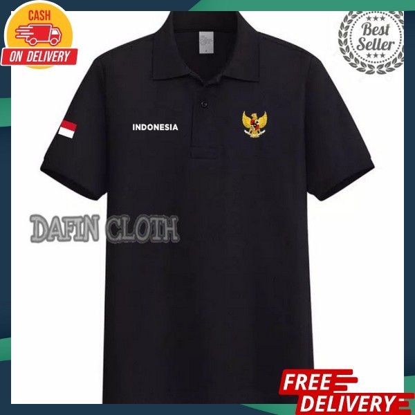Kaos Merah Unisek Seragam Merah Putih Baju Logo Burung Garuda Kaus Kemerdekaan Baju Atasan Unisex Ka
