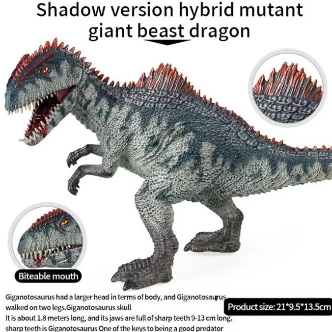 Giganotosaurus Figure Dinosaurus Mainan Dino World Gigantosaurus
