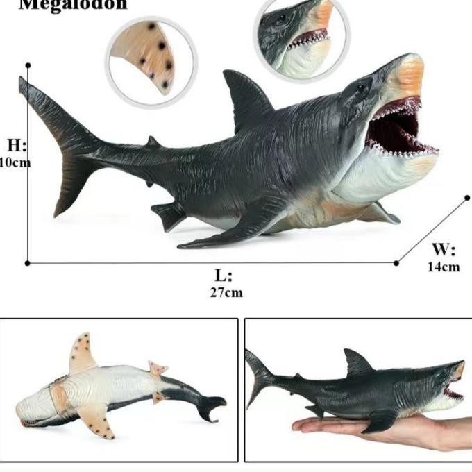 Dinosaurus Hiu shark figure Megalodon dino