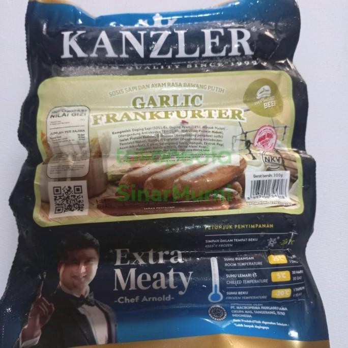 

~~~~~] Sosis Kanzler Sosis sapi kanzler Sosis Garlic Frankfurter 300g isi 6