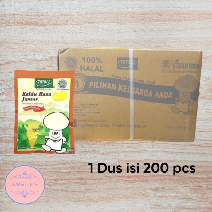 

Totole Kaldu Jamur 40 Gram Dus Isi 200 Pcs