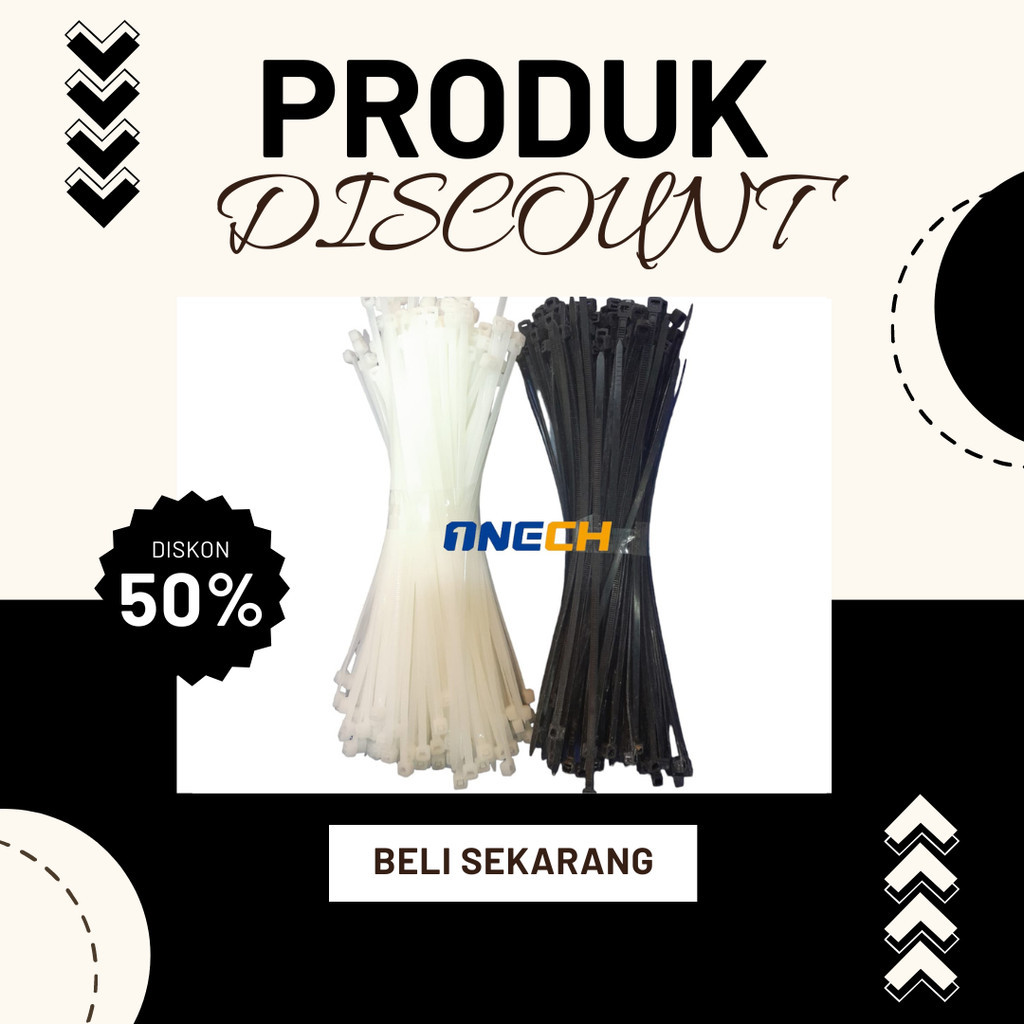 

PROMO!! Cable Ties 2.7 X 150 Isi 500 Pcs / KableTies Hitam Dan Putih / Kabel Pengikat Nyalon Cable Ties