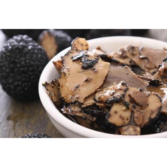 

Slice Black Summer Truffle Sliced Irisan Jamur Truffle Musim Panas