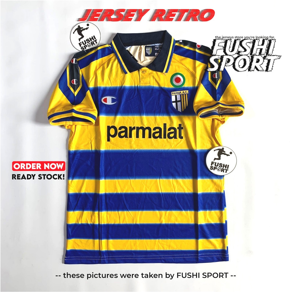 [BEST DEAL] HQ RETRO JERSEY BOLA PARMA CALCIO HOME 2001-2002 GO HQ IMPORT