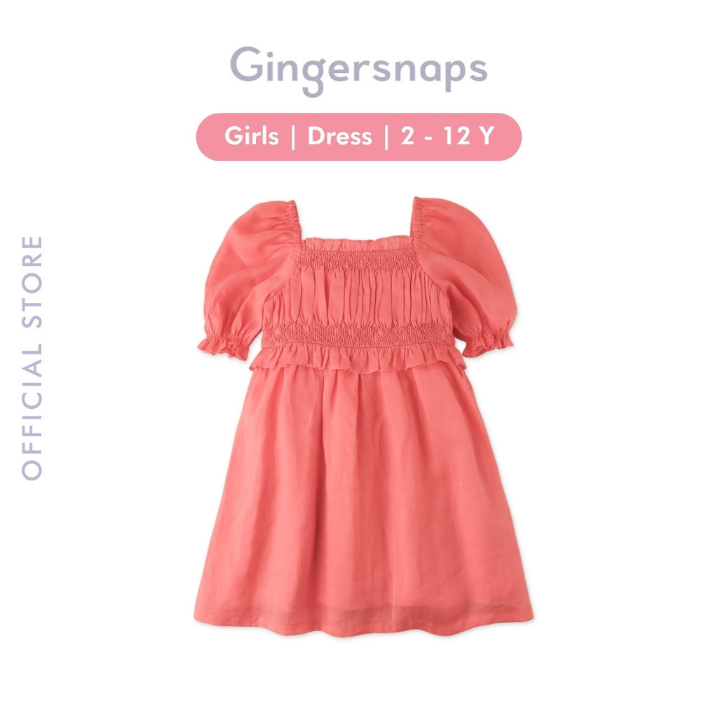 Gingersnaps Sunset Soiree Dress Red - Dress Anak Perempuan (Merah)