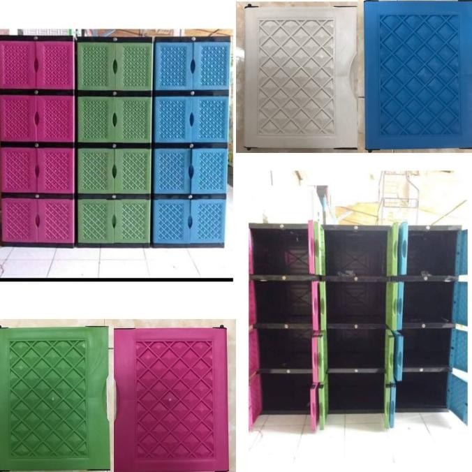 Lemari plastik aquose mini 4 susun