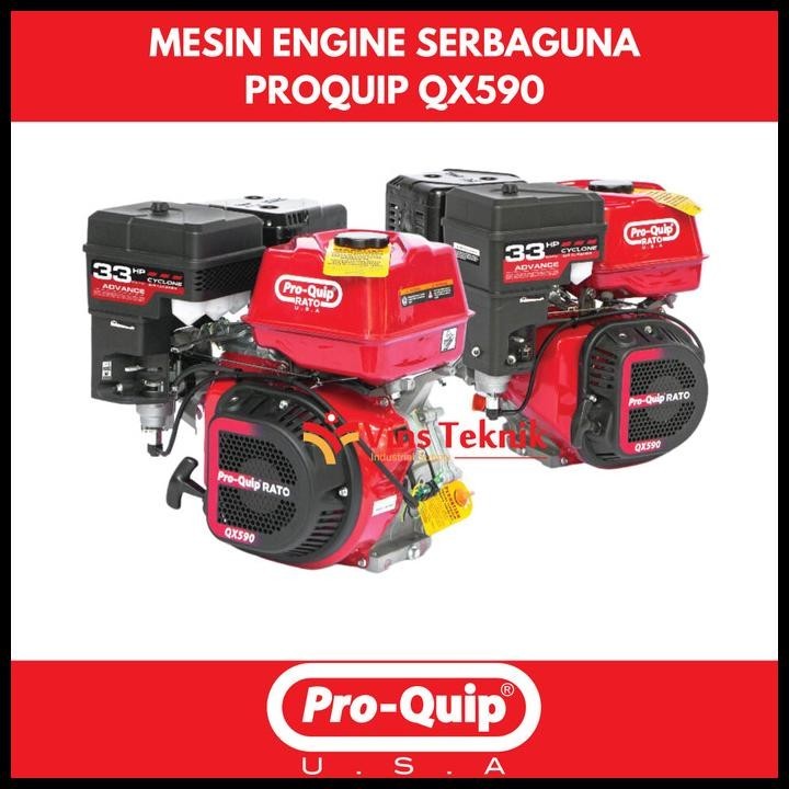 Heavy Duty Gasoline Engine Qx590 Mesin Bensin 33 Hp Proquip Rato Qx590