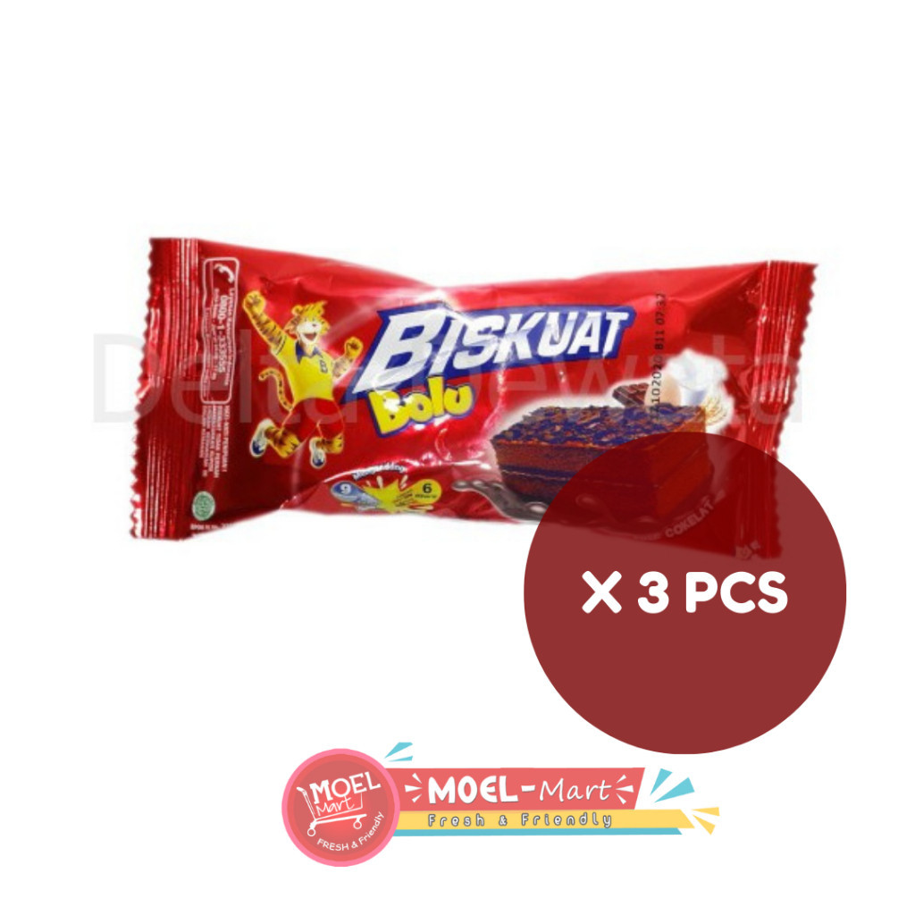 

BISKUAT BOLU COKLAT 3 Pcs x 16GR