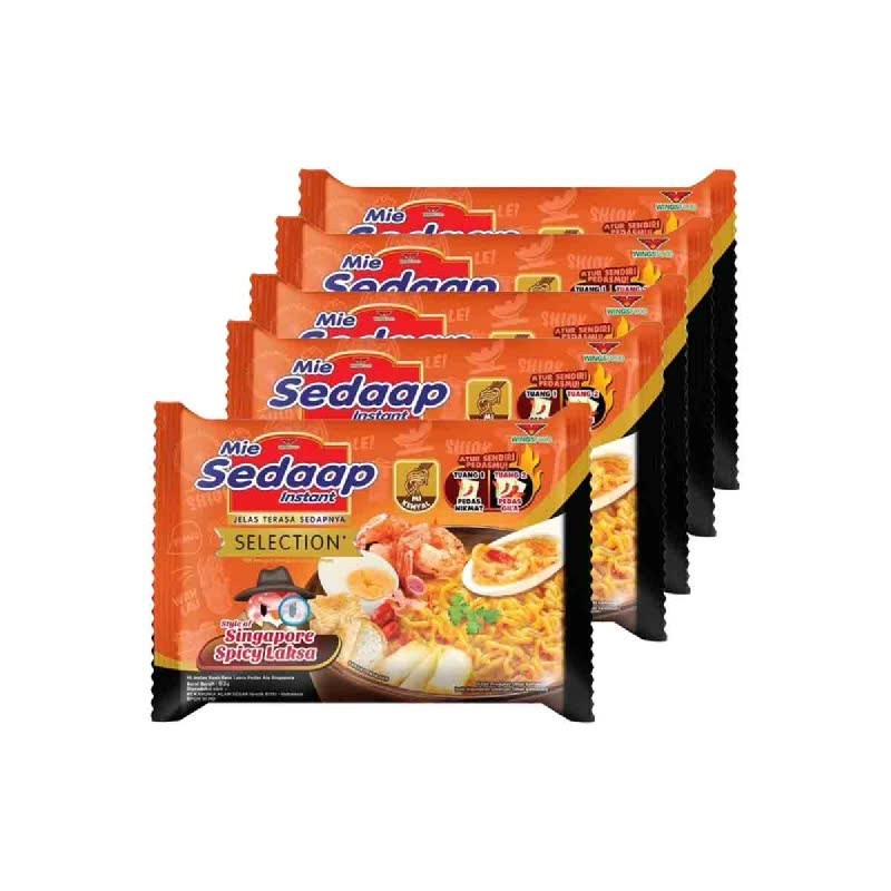 

MIE SEDAP SINGAPORE Spicy Laksa 5pcs x 83gr