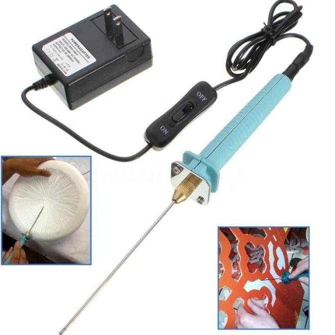 

din Ukir craft Foam Sterofom Cutter Pemotong Gabus styrofoam + Adaptor