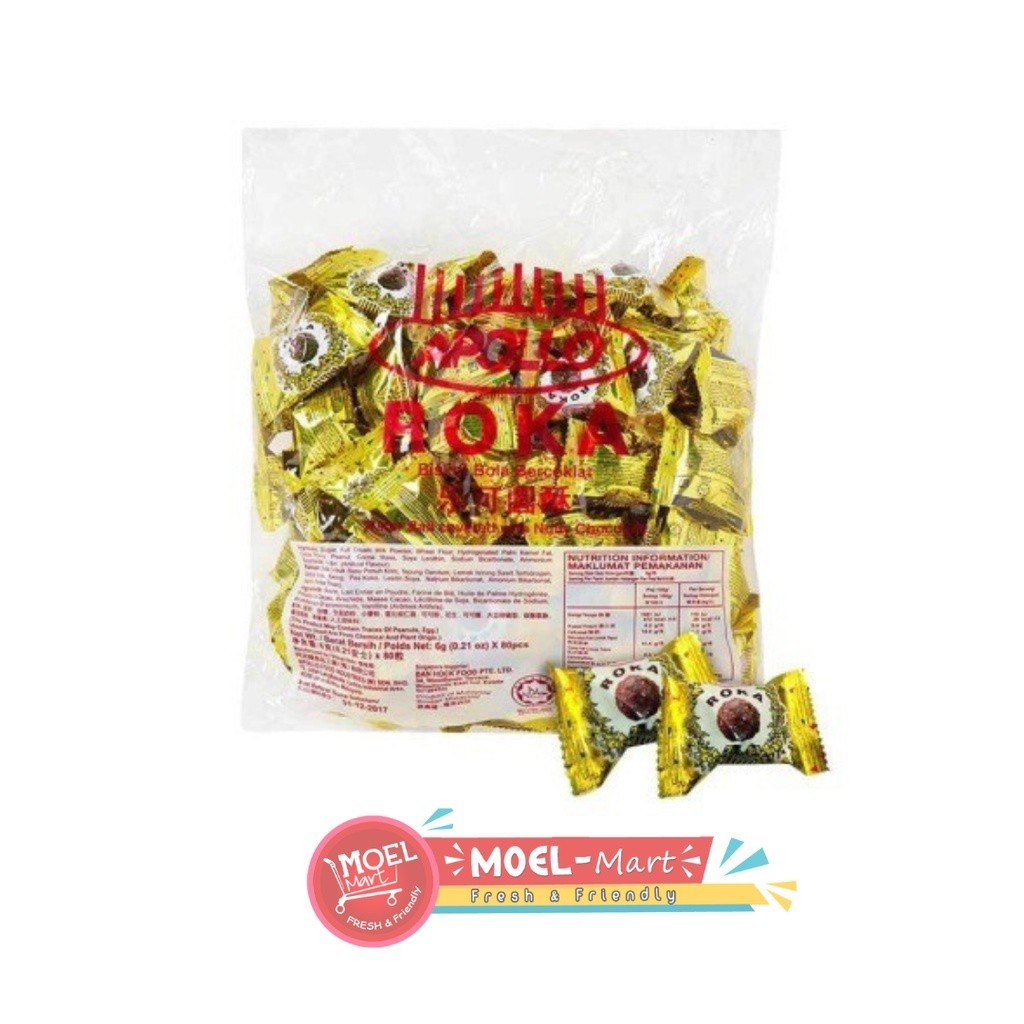 

APOLLO Roka Wafer Chocolate Ball Isi 70 pcs 420GR BAG