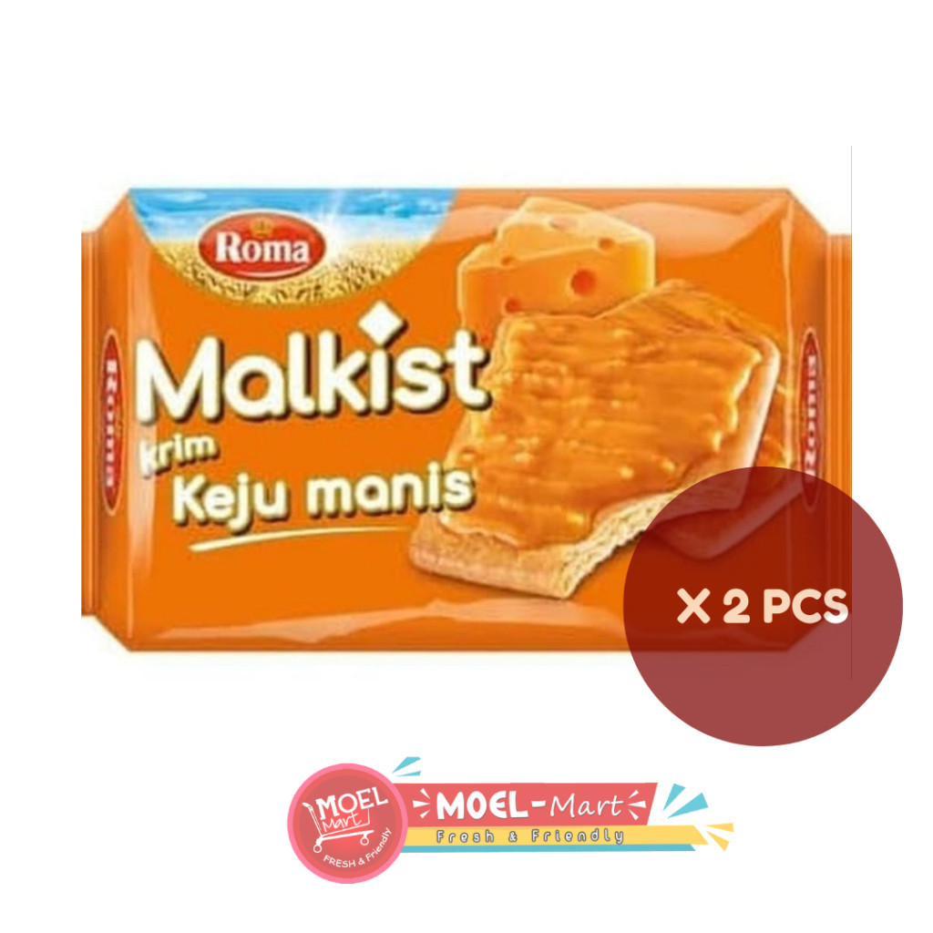 

ROMA Malkist Krim Keju Manis 2pcs x 115gr