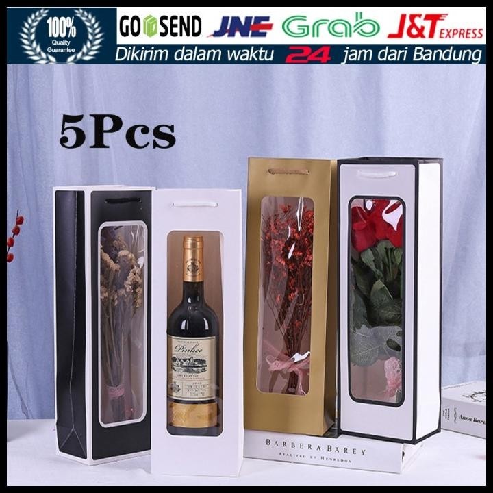 

GRATIS ONGKIR 5PCS TAS HAMPERS BOTOL WINE KANTONG KERTAS WINE BOTOL PAPER BAG WINE !!!!!
